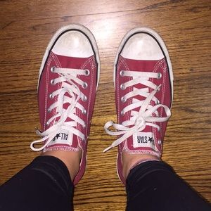Red Low Top Converse